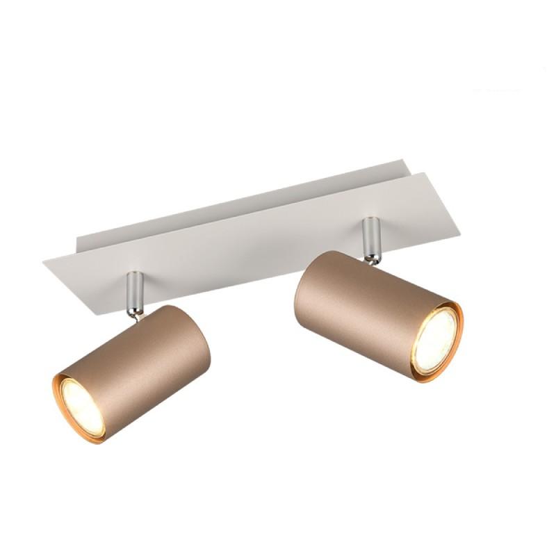 TRIO LIGHTING Spot lampa Marley 802400265, 2 x GU10, 30 x 9 cm, Boja kafe