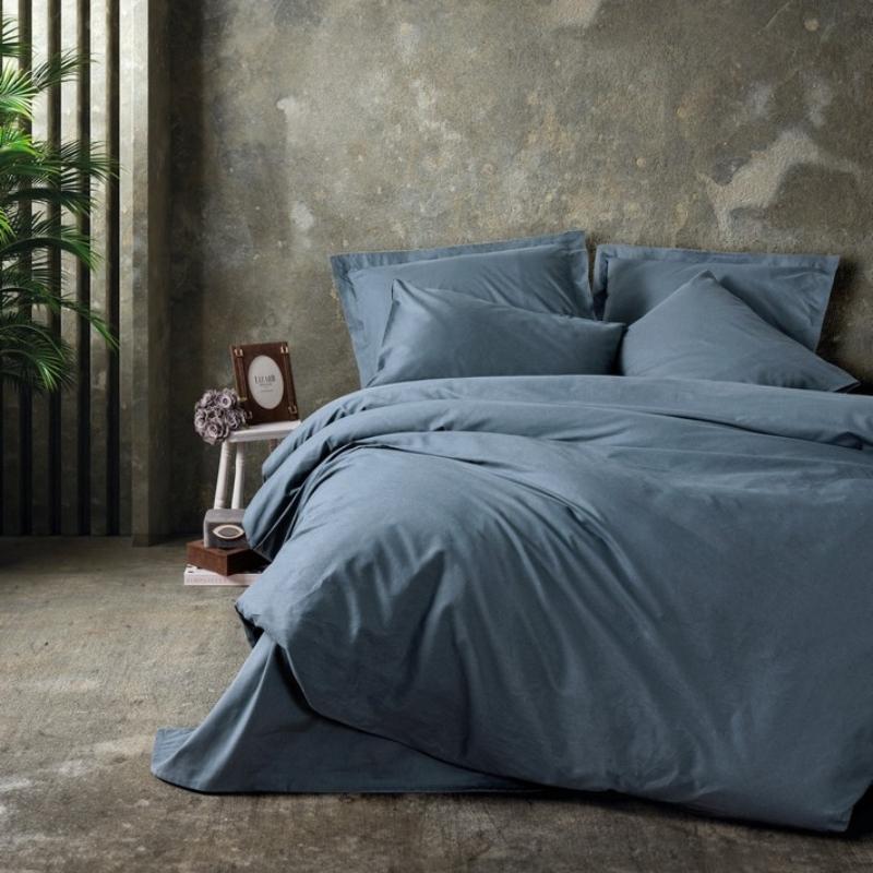 COTTON BOX Set posteljine Plain Line, Double, 240x260 cm, Sivi