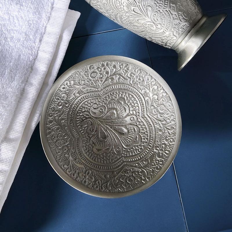 HOMLA Posuda sapun Birdo, 12x3cm, Srebrna