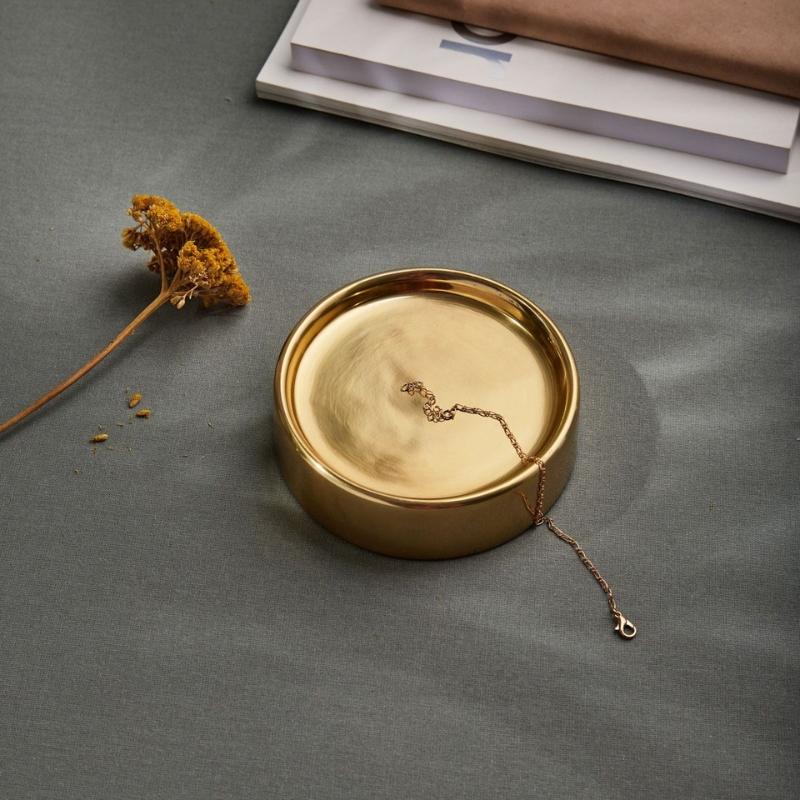 HOMLA Posuda sapun Mexen, 12x3cm, Zlatne boje