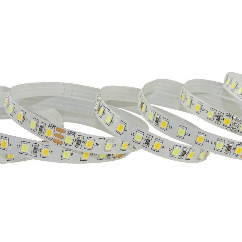 AURA-LIGHT Led traka, Dual white, CCT, 11W, 24V, IP20, 2835-120P, 5m, Bela