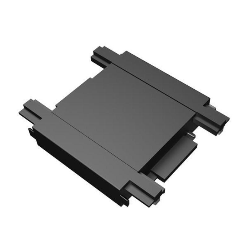 EUROLAMP Ravni konektor za ultra slim magnetne šine, 30x25mm, Crne