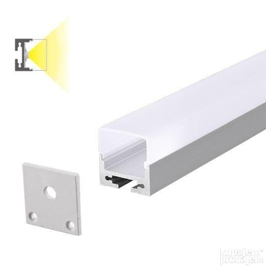 LAMBARIO Alu profil, Nadgradni, Dublji, Beli