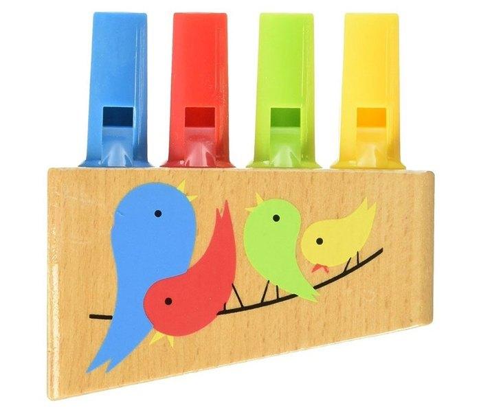 Hape Dečija drvena igračka pištaljka zov ptica 4 E1025, 3+