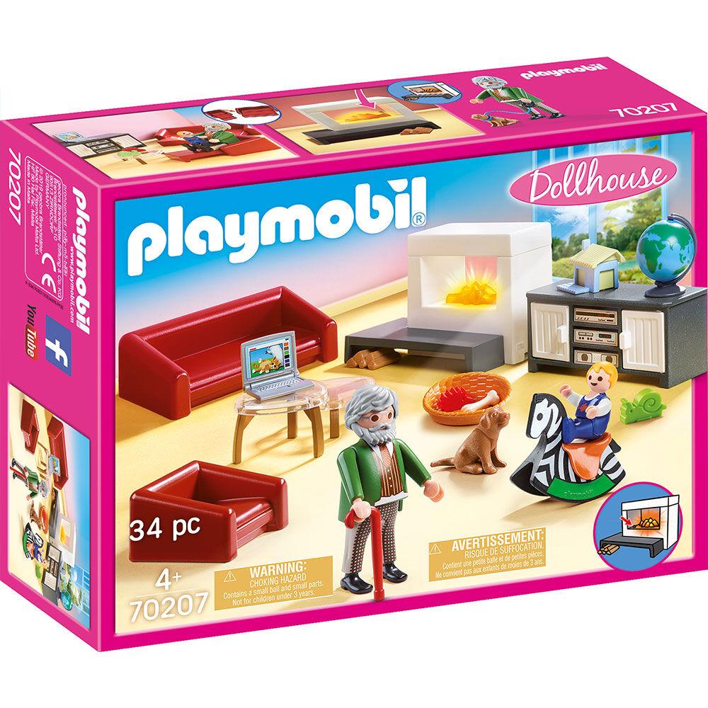 Playmobil Dnevna soba Dollhouse, 34 dela
