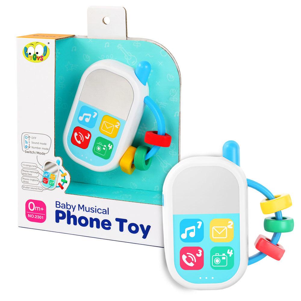 Glodalica za bebe Telefon sa zvukom i svetlom