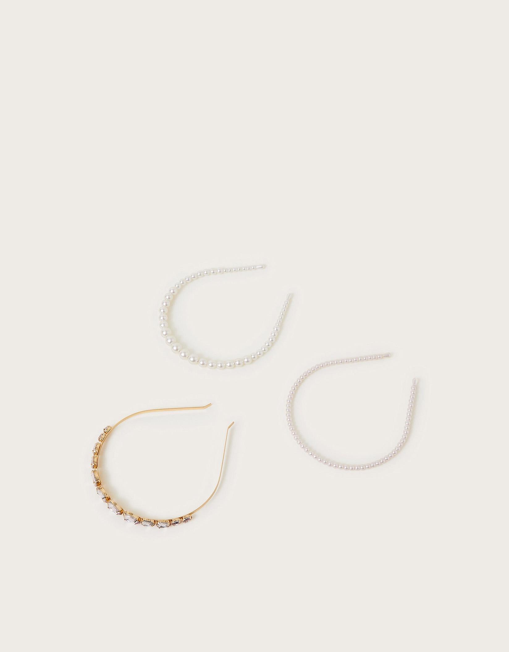 Monsoon Set rajfova za kosu za devojčice, 3 komada, Šareni