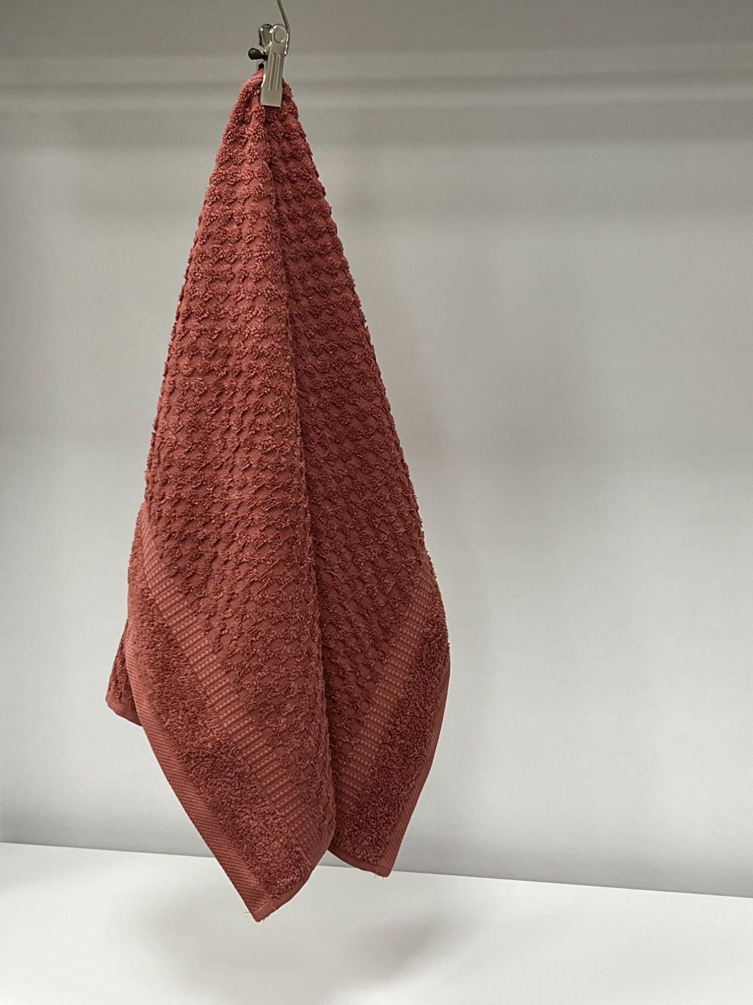 VIKTORIJA Peškir Stock 50x80cm S60 Dezen, Bordo