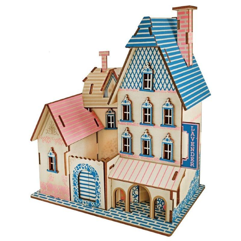 Slagalica Vila Paca, 3D, Drvena, Bež