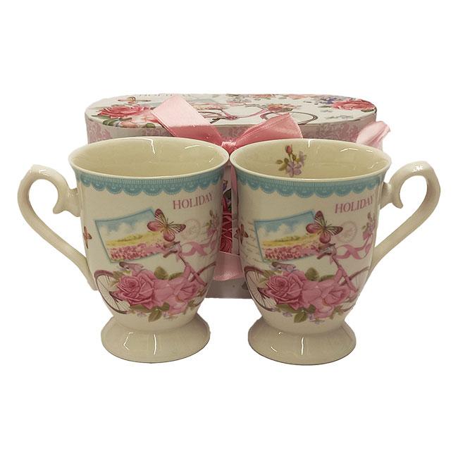 Keramičke šolje Ruže K3066-9053, Bele