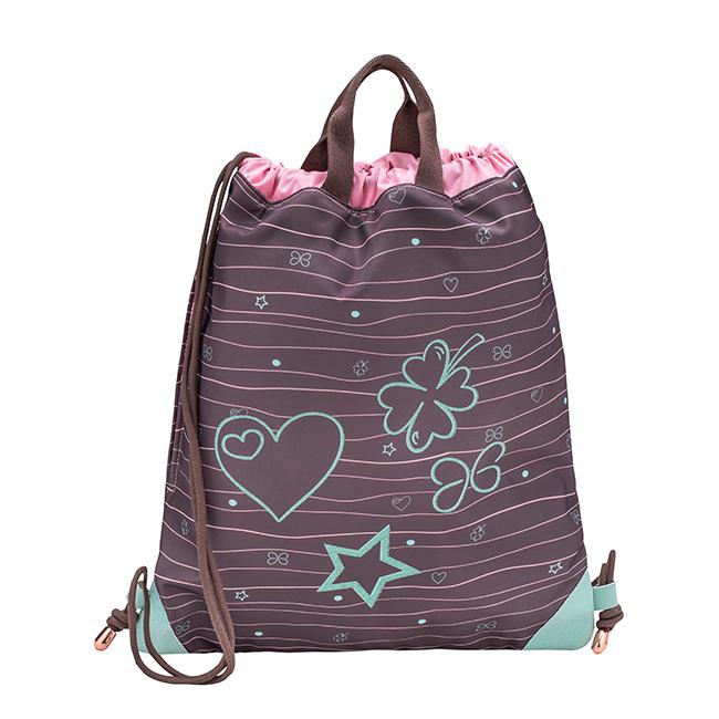 Belmil Sportska torba za devojčice Mint Love Chic 337-1/P, Braon