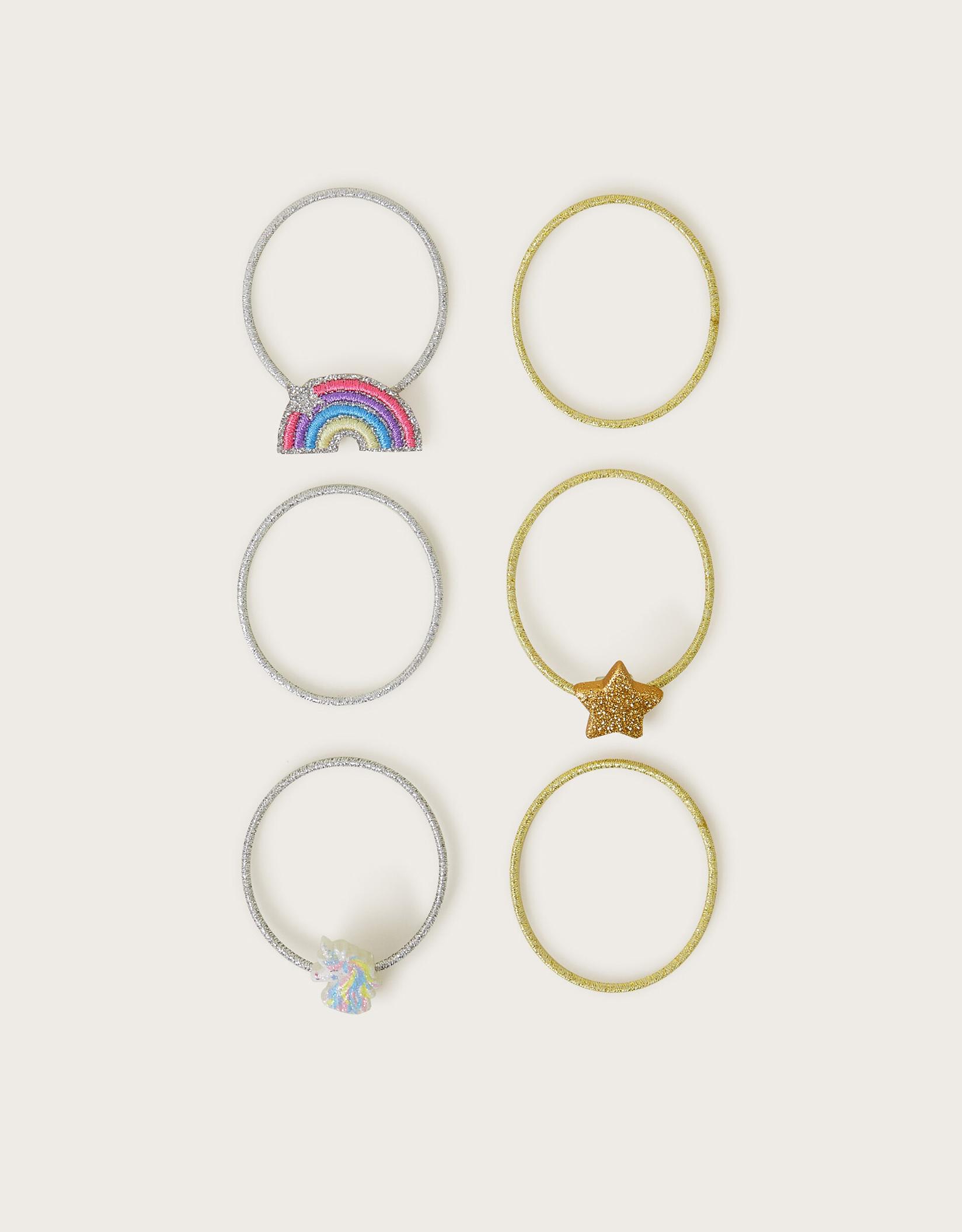 Monsoon Set gumica za kosu za devojčice Unicorn Ponies, 6 komada, Šareni