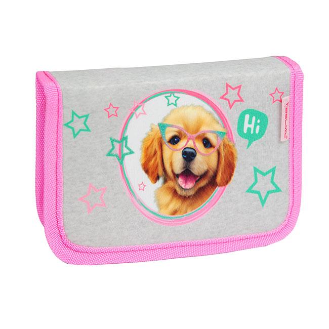 Belmil Pernica za devojčice I love my dog Flip 335-72, Sivo-roze