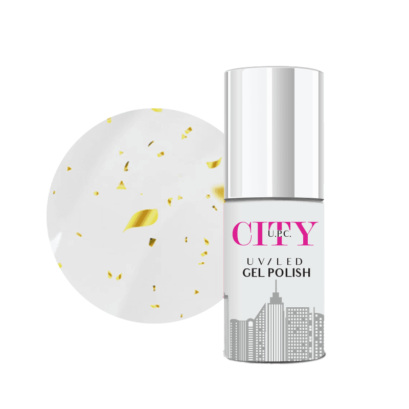 Urban Pro Završni sjaj za trajni lak City Hybrid Top Coat, 7ml, Gold Stars