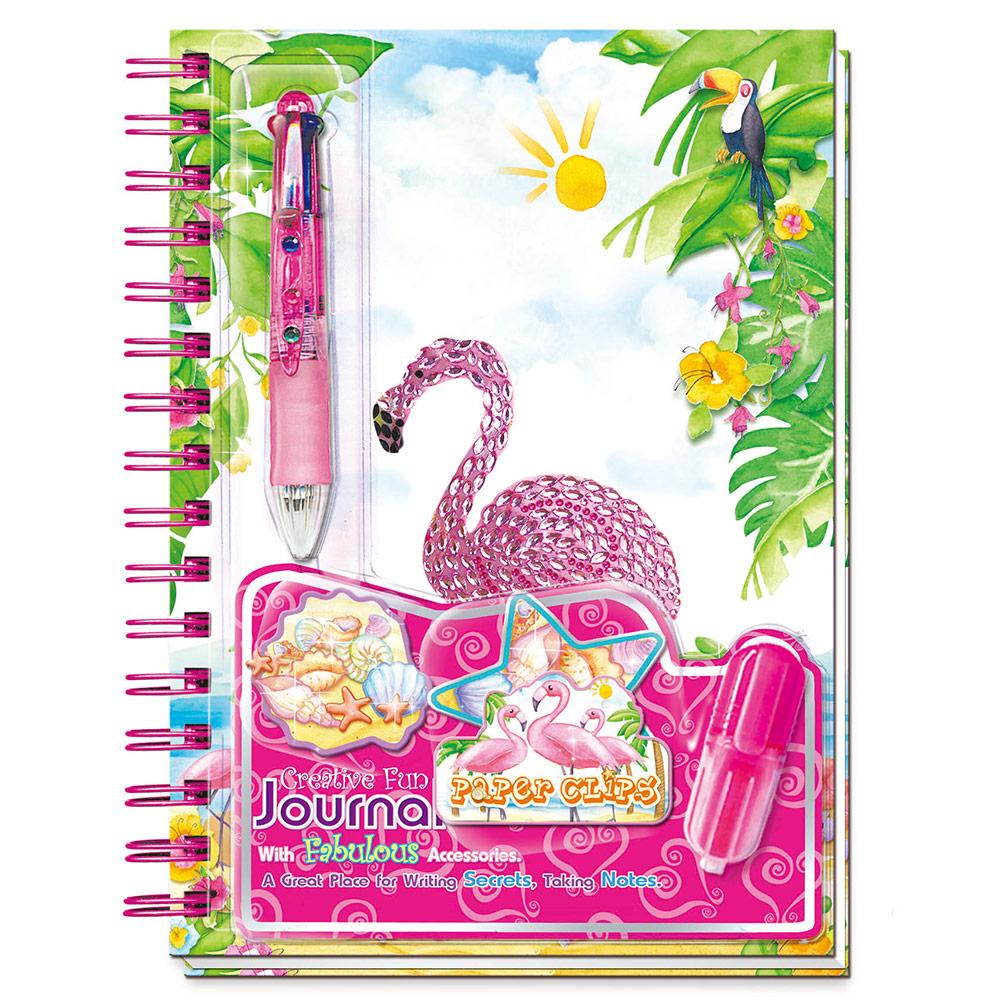 Set dnevnik Flamingo sa dodacima