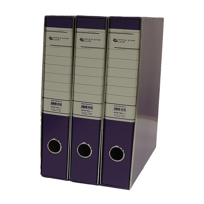 Registrator A4 Office Star Lux, Uski, Ljubičasti