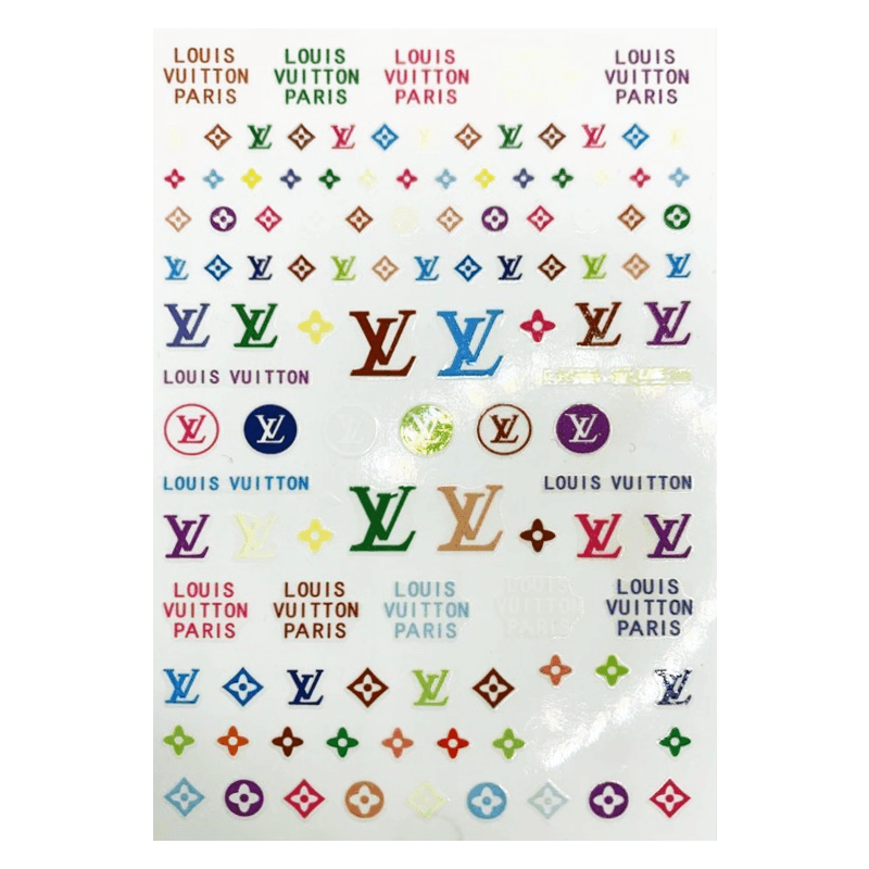 LK Nalepnice za nokte, LV, Šarene