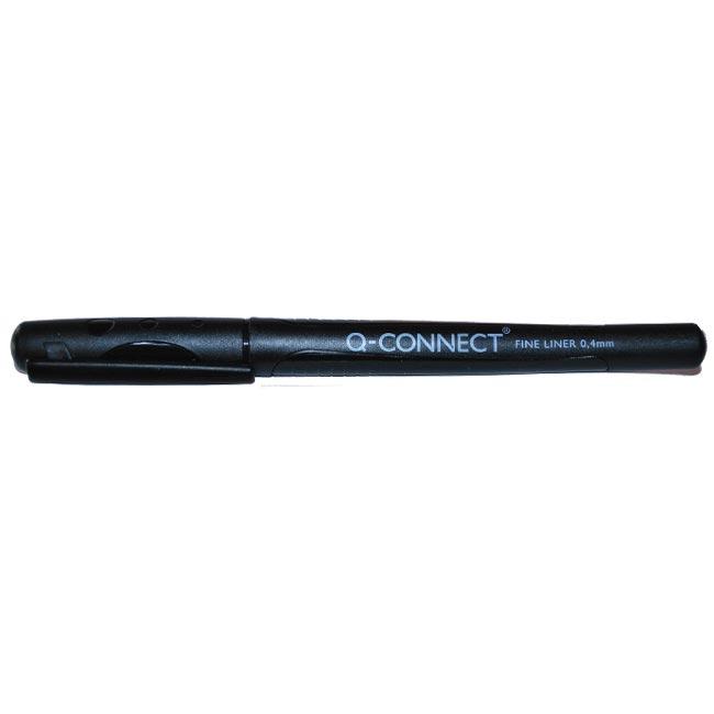 Q-Connect Flomaster, 0.4mm, Crni