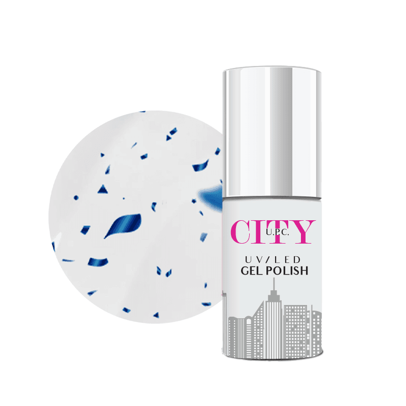 Urban Pro Završni sjaj za trajni lak City Hybrid Top Coat, 7ml, Blue Stars