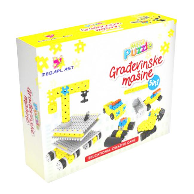 Mega Puzle Građevinske mašine, 5u1