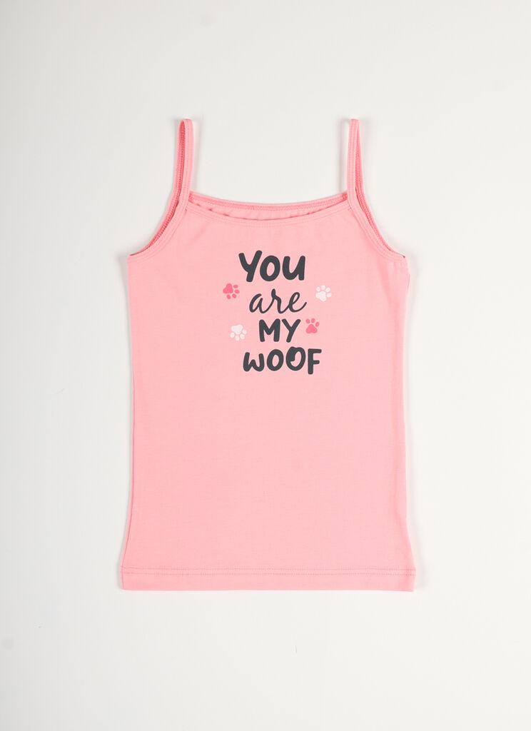 Jasmil Majica za devojčice bez rukava, Svetloroze