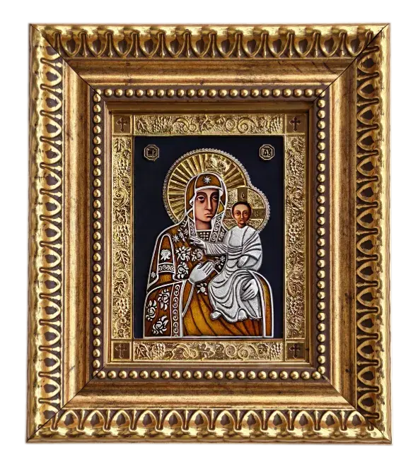 Ikona u ramu Presveta Bogorodica Mozdokska, 220x255x32mm
