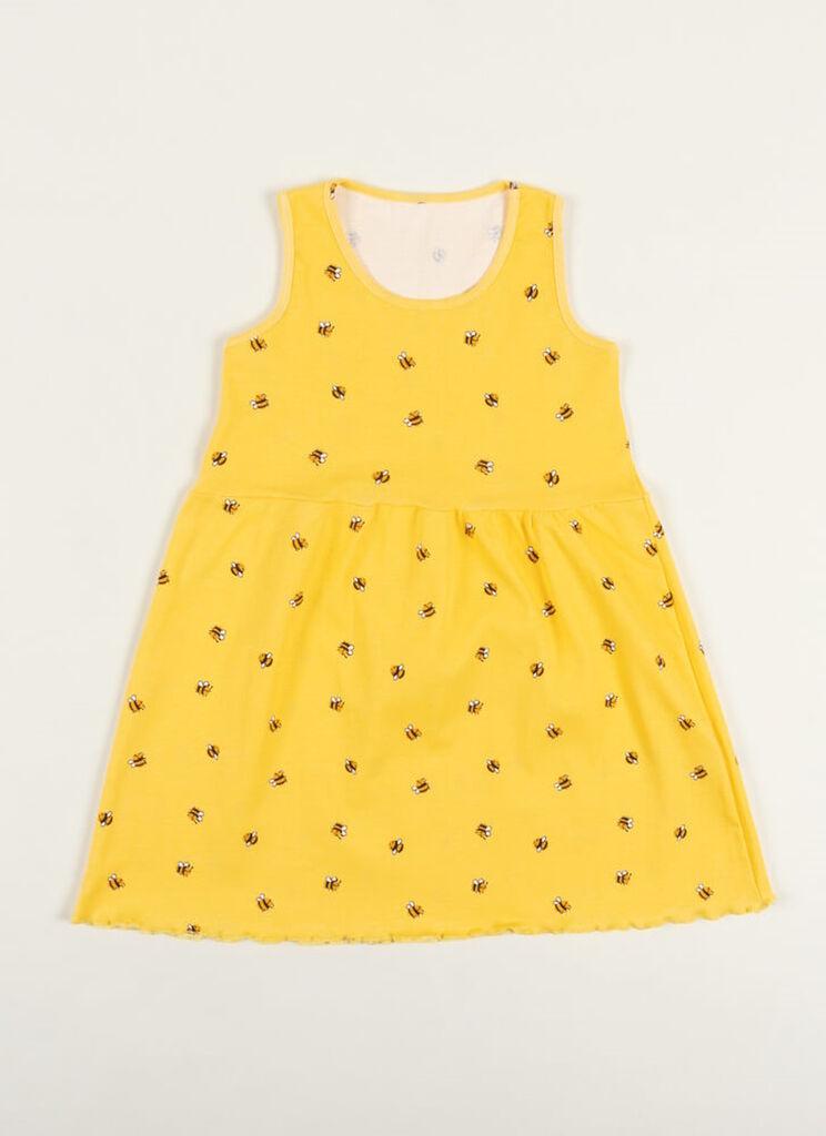 Jasmil Spavaćica za devojčice bez rukava, Žuta