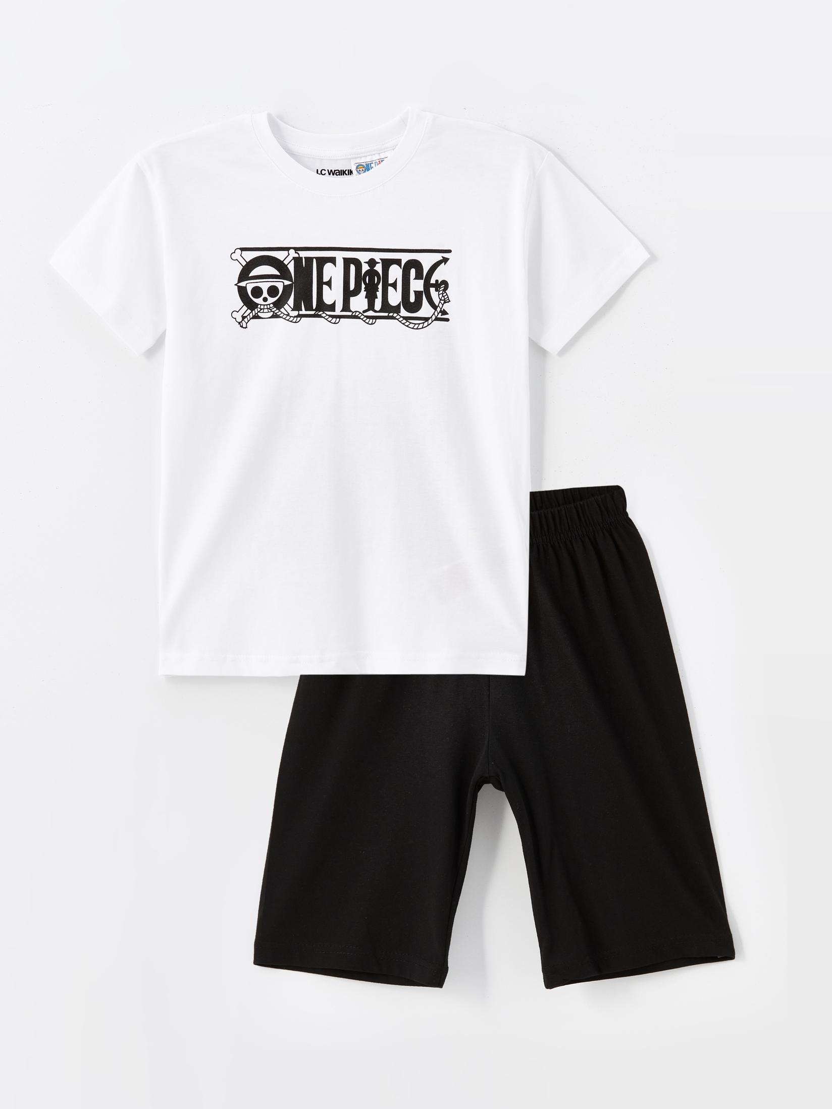 LC Waikiki Pidžama za dečake S4I862Z4-Q6K, Belo-Crna