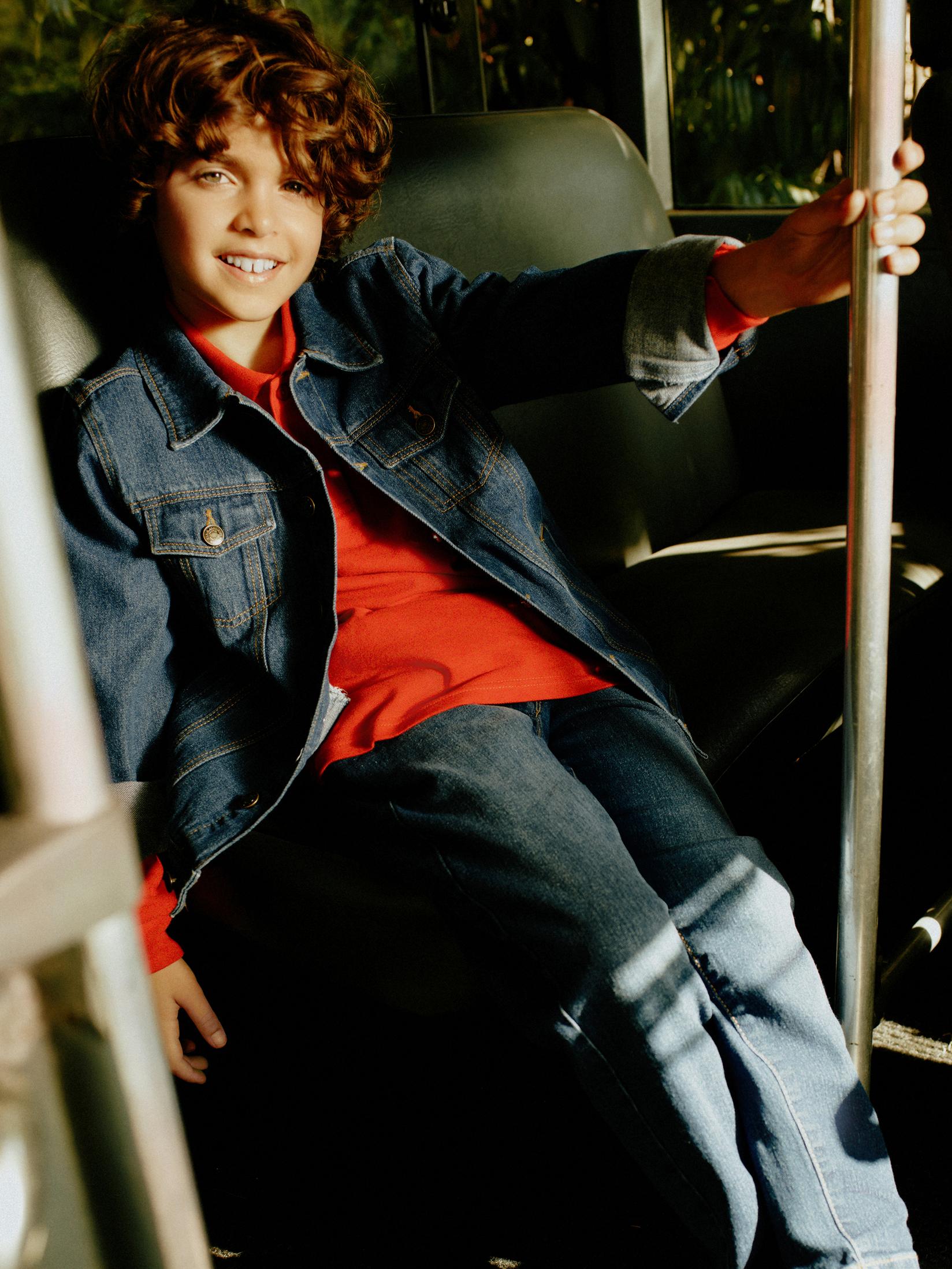 LC Waikiki Teksas jakna za dečake S44400Z4-507, Tamnoplava