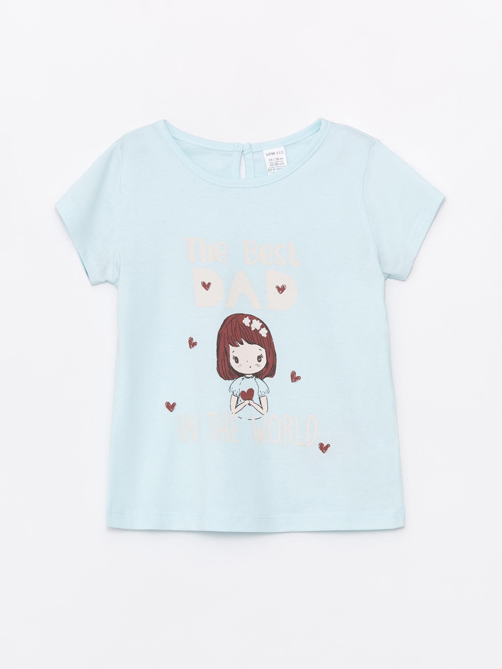 LC Waikiki Majica za devojčice S4DV47Z1-QVY, Svetloplava