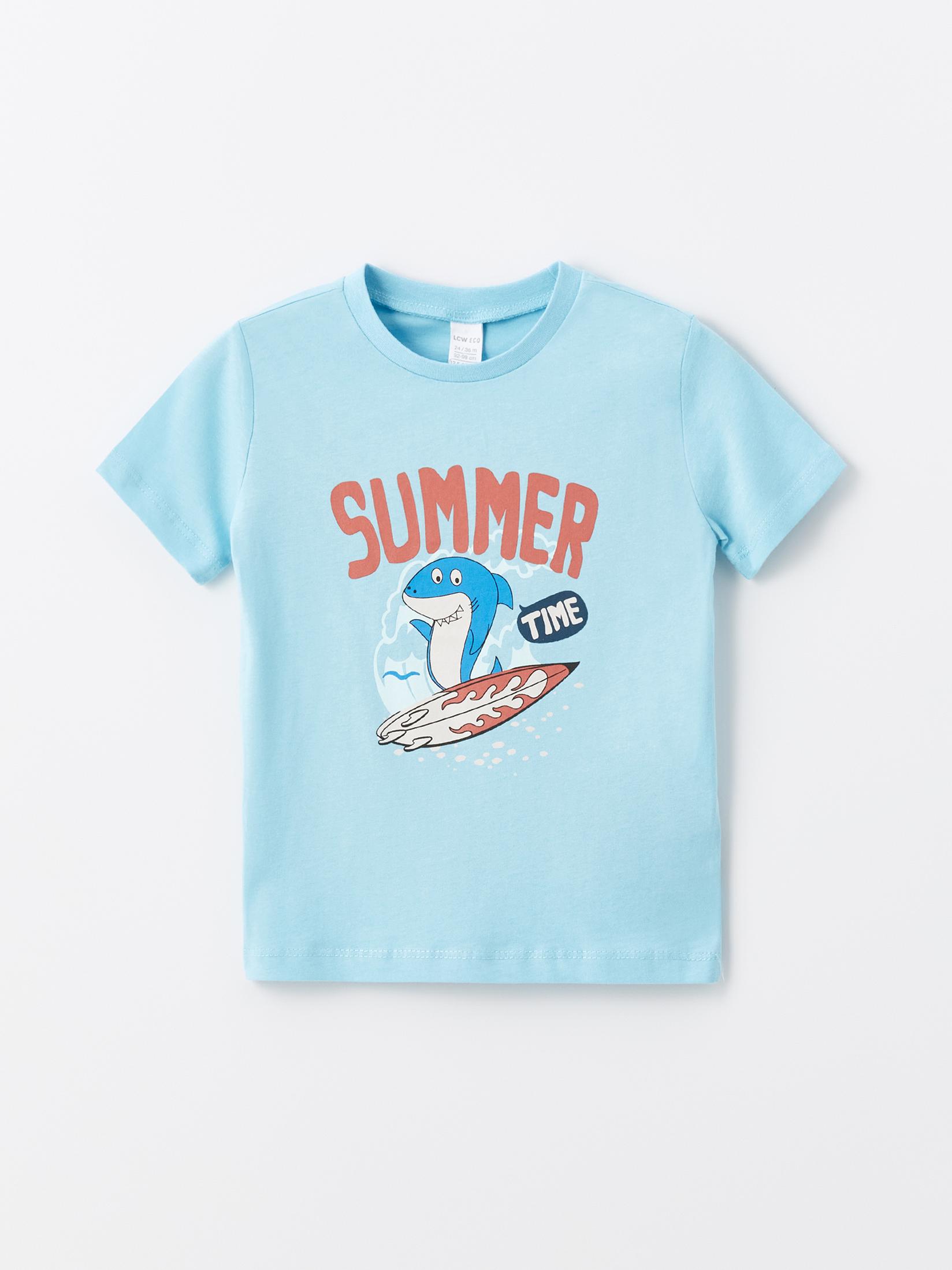 LC Waikiki Majica za dečake S4KE96Z1-FVE, Svetloplava