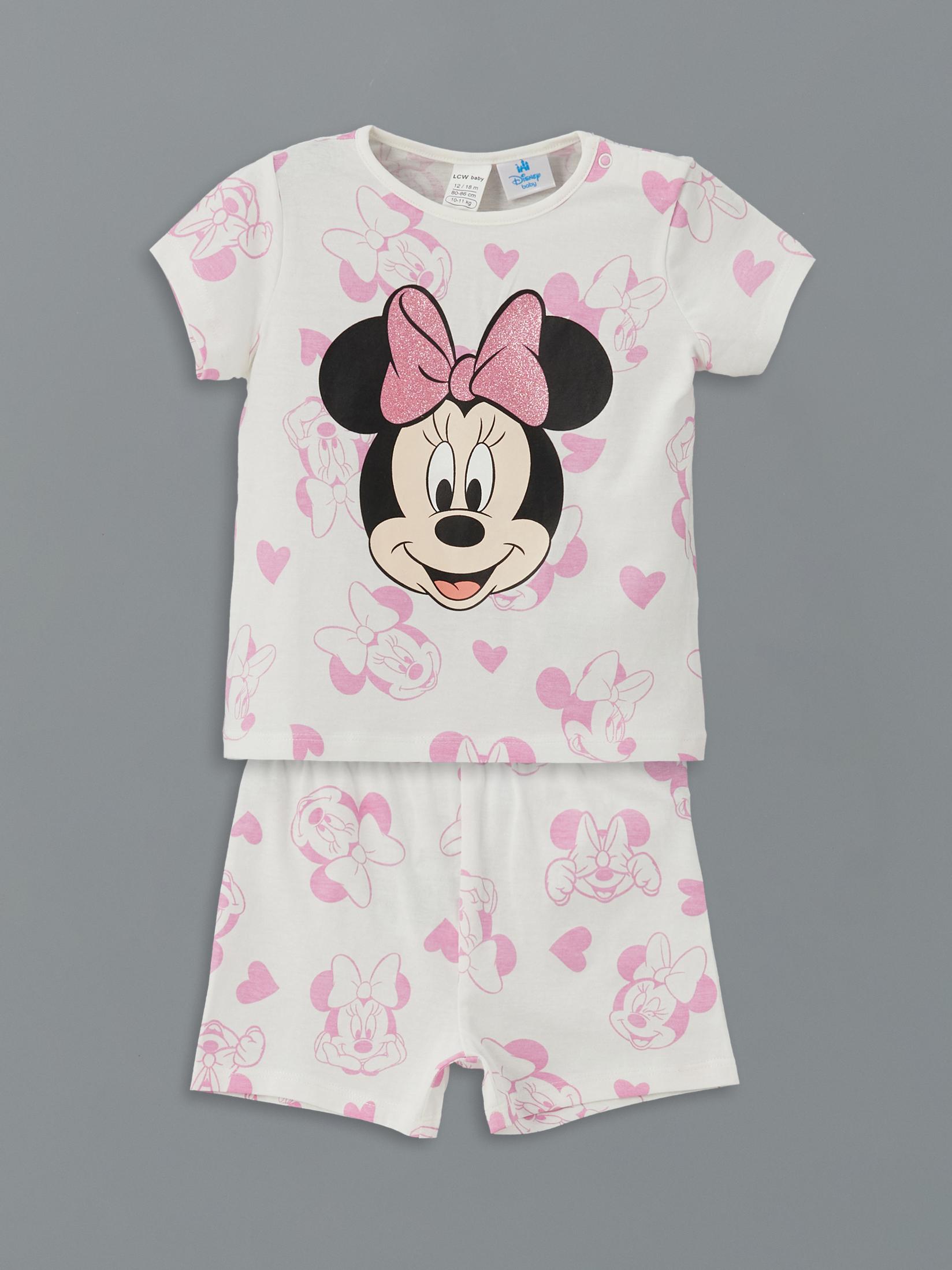 LC Waikiki Pidžama za devojčice S5EU34Z1-LRA, Belo-Roze