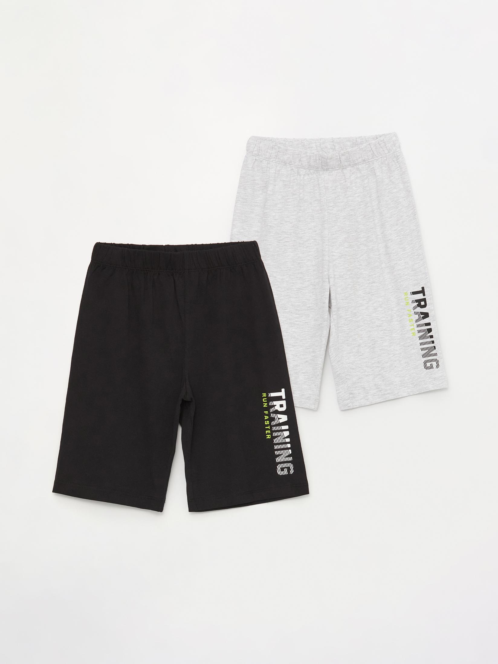 LC Waikiki Donji deo pidžame za dečake S41578Z4-CVL, 2 Para, Crno-Sivi