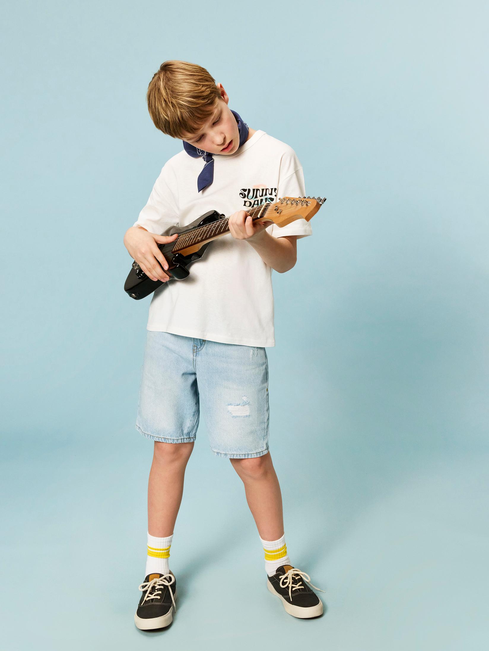 LC Waikiki Teksas šorc za dečake S5AS65Z4-507, Svetloplavi