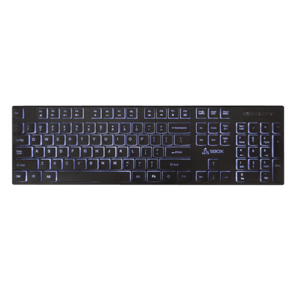 S-BOX Žična tastatura K 22, US, Crna