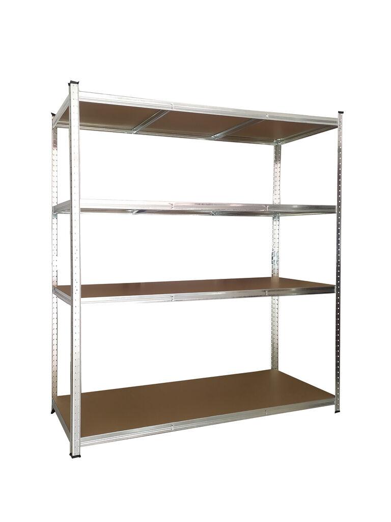 eHomeStorage Garažna metalna polica, 160x160x40 cm, 4 nivoa