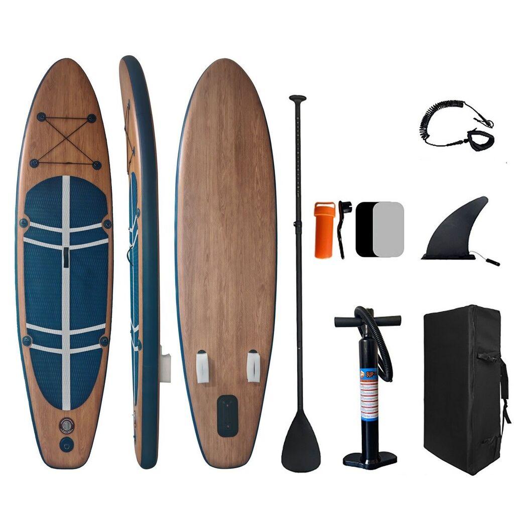 Funwater Sup set wood u, 320x81x15 cm, Smeđi