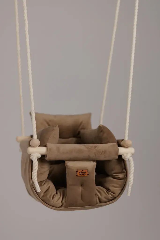 Bohome Design Sobna ljuljaška za bebe Luxury Teddy, Braon