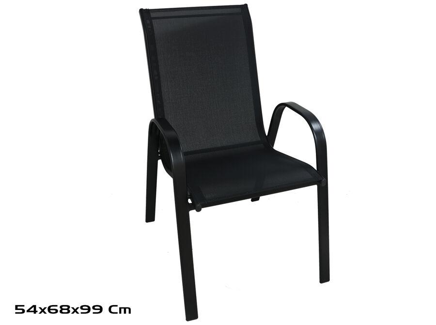 Baštenska stolica Kaiser, 54 x 68 x 99 cm, Crna