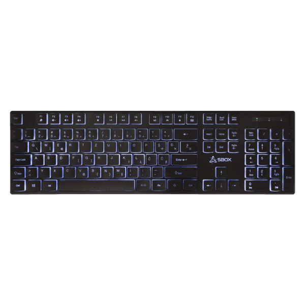 S-BOX Žična tastatura K 22, SR, Crna