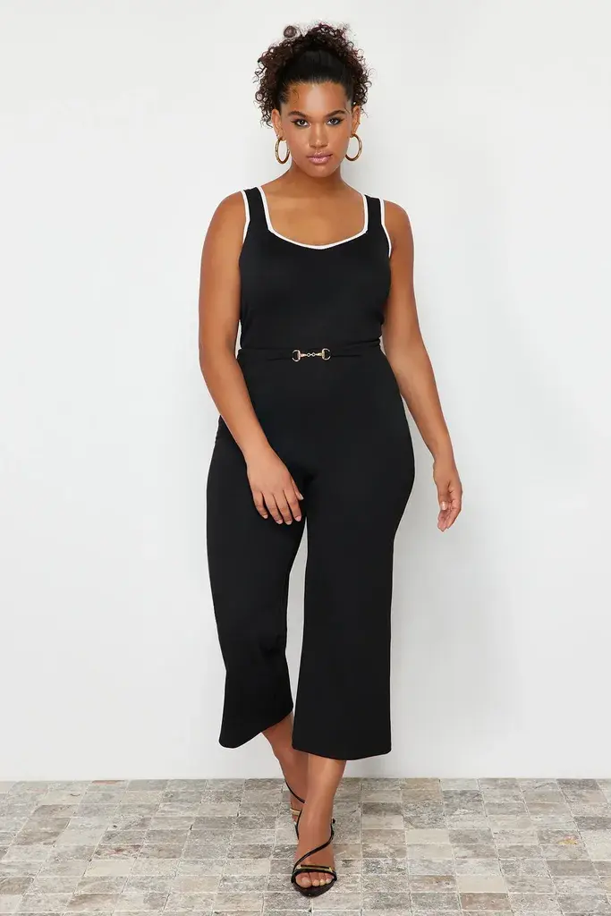Trendyol Curve Ženska bluza Tbbss24Af00052, Crna