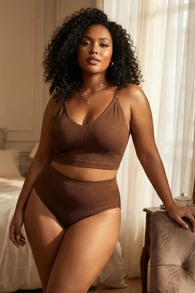 Trendyol Curve Ženski top Tbbss23Cw00001, Braon