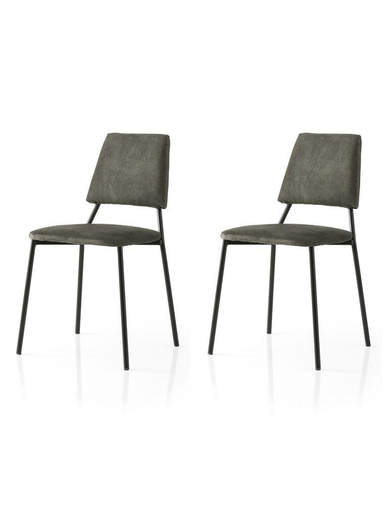 Hanah Home Set trpezarijskih stolica  Lima 4553 V2, 2 komada,  Tamnosivi