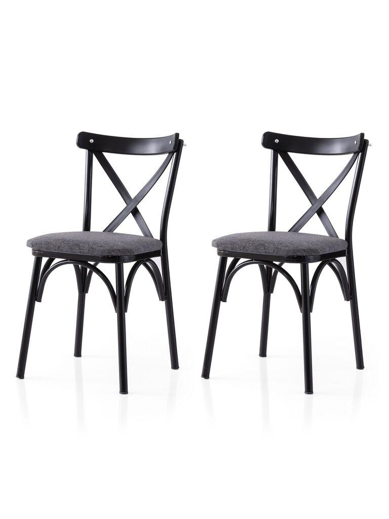 Hanah Home Set trpezarijskih stolica  Ekol 288 V2, 2 komada,  Tamnosivi