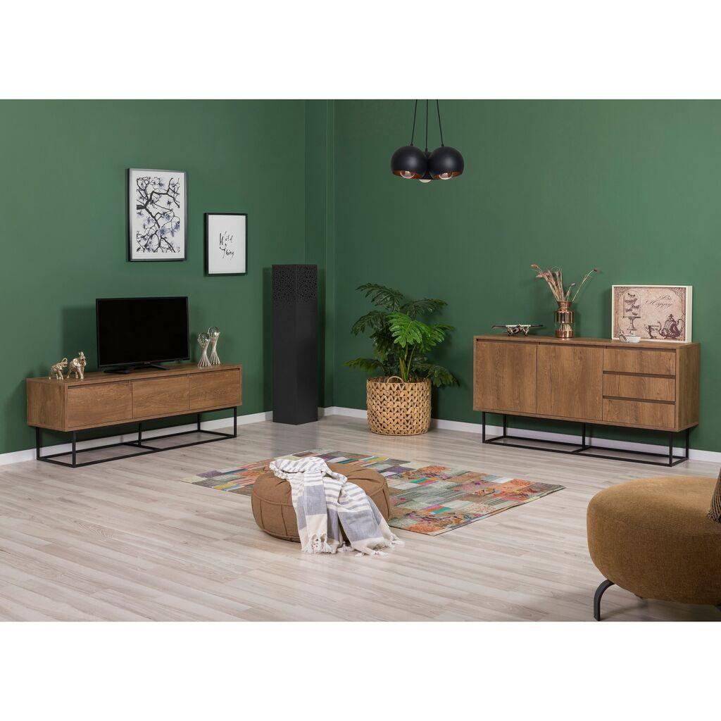 Hanah Home Set nameštaja za dnevnu sobu Laxus 15, Boje oraha