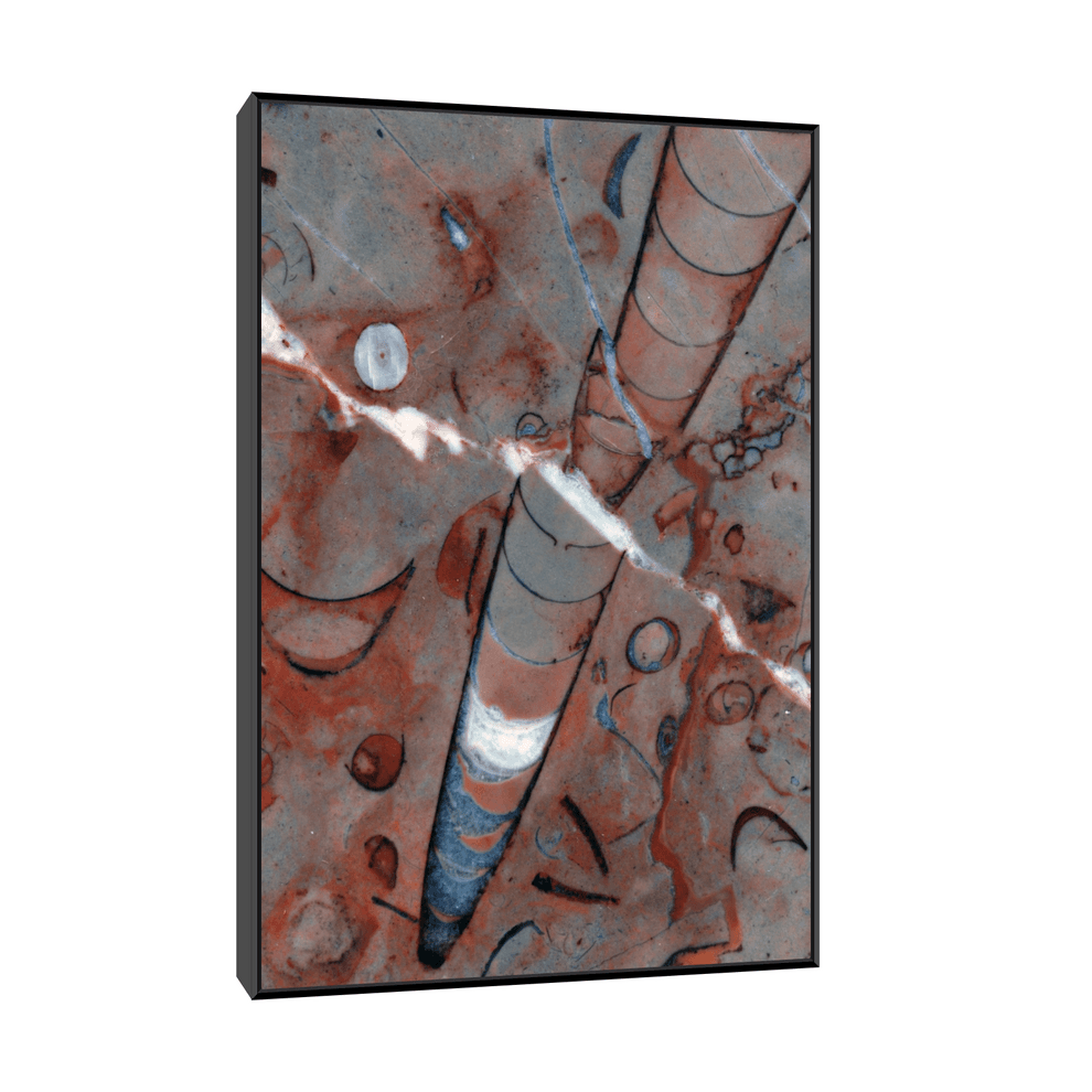 Canvas Slika na platnu Crveni krečnjaci Zlatibor, Sa ramom, 30 x 45 cm, Crni