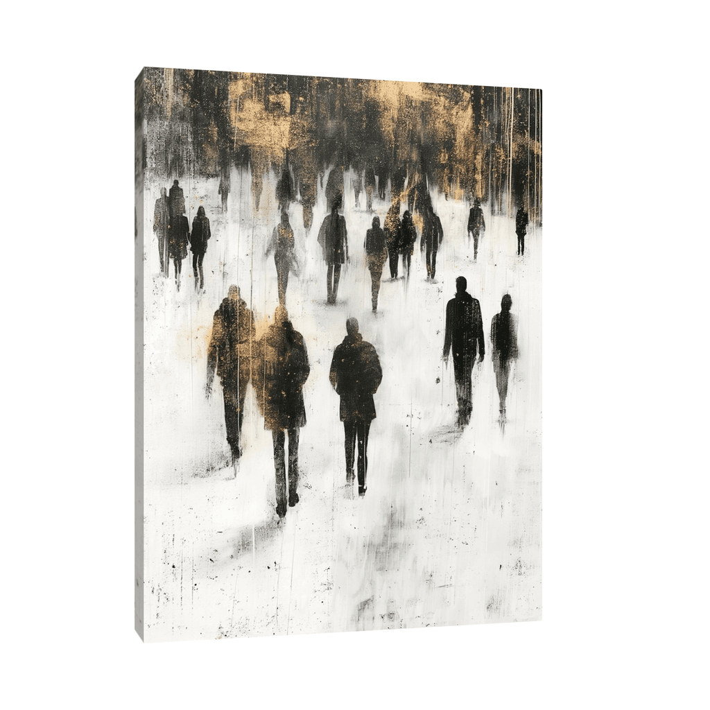 Canvas Slika na platnu Ljudi u magli, Bez rama, 30x40 cm