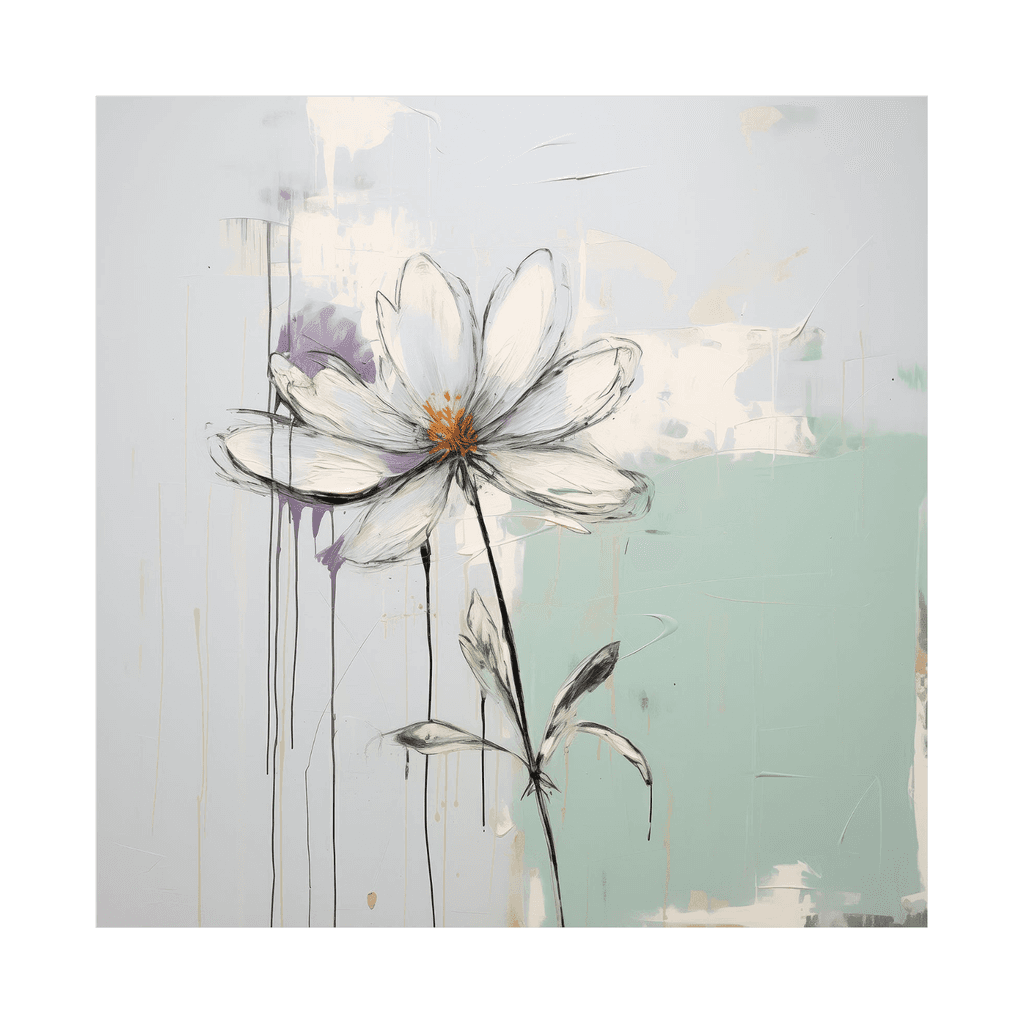 Canvas Slika na platnu Pastelni cvet, 50x50 cm