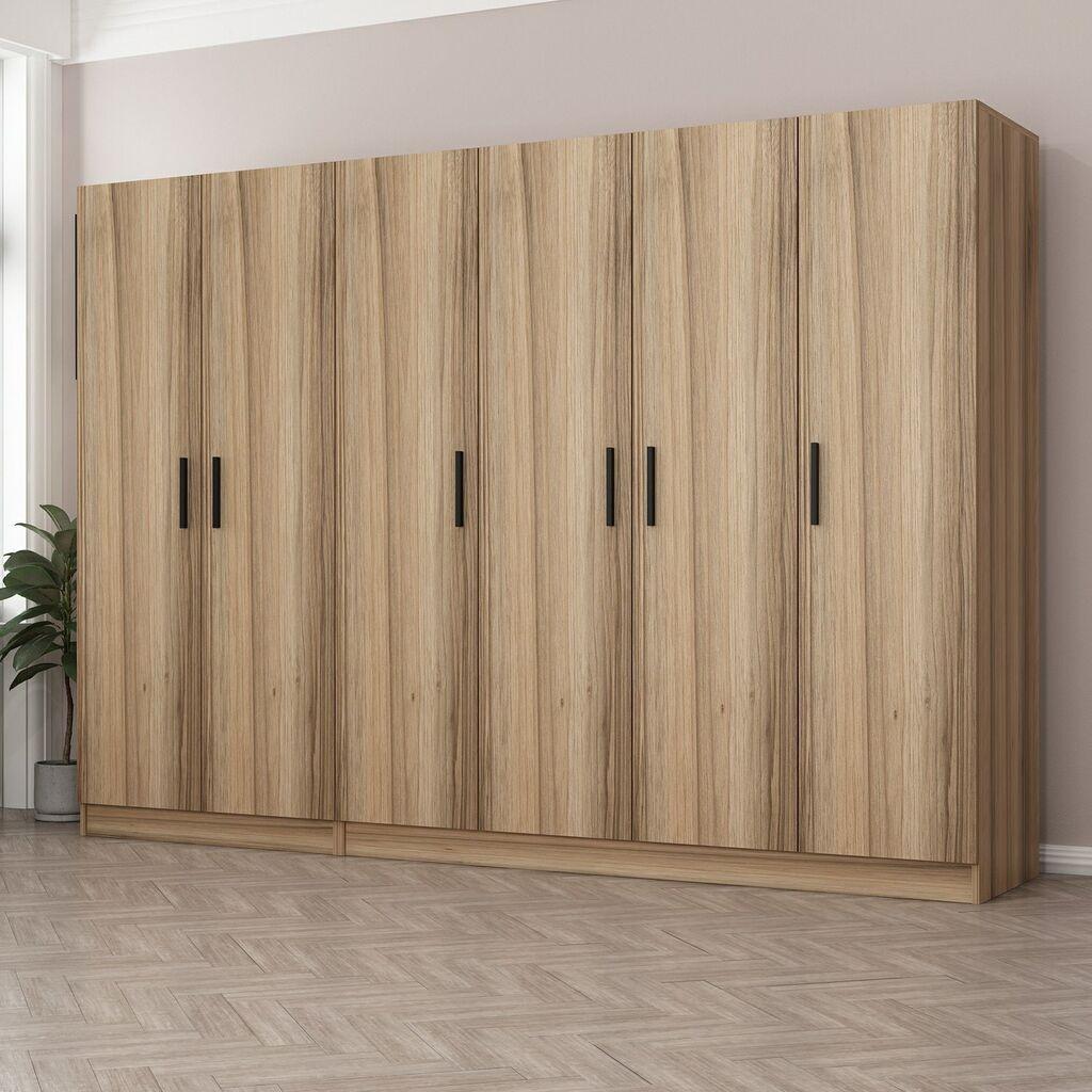 Hanah Home Garderober Kale-7630, 270x210x52 cm, Braon