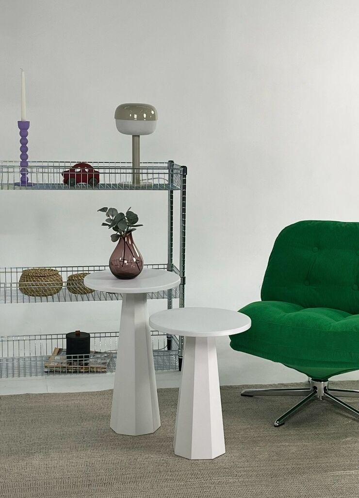 Hanah Home Set klub stolova Lilyum, 2 komada, Beli